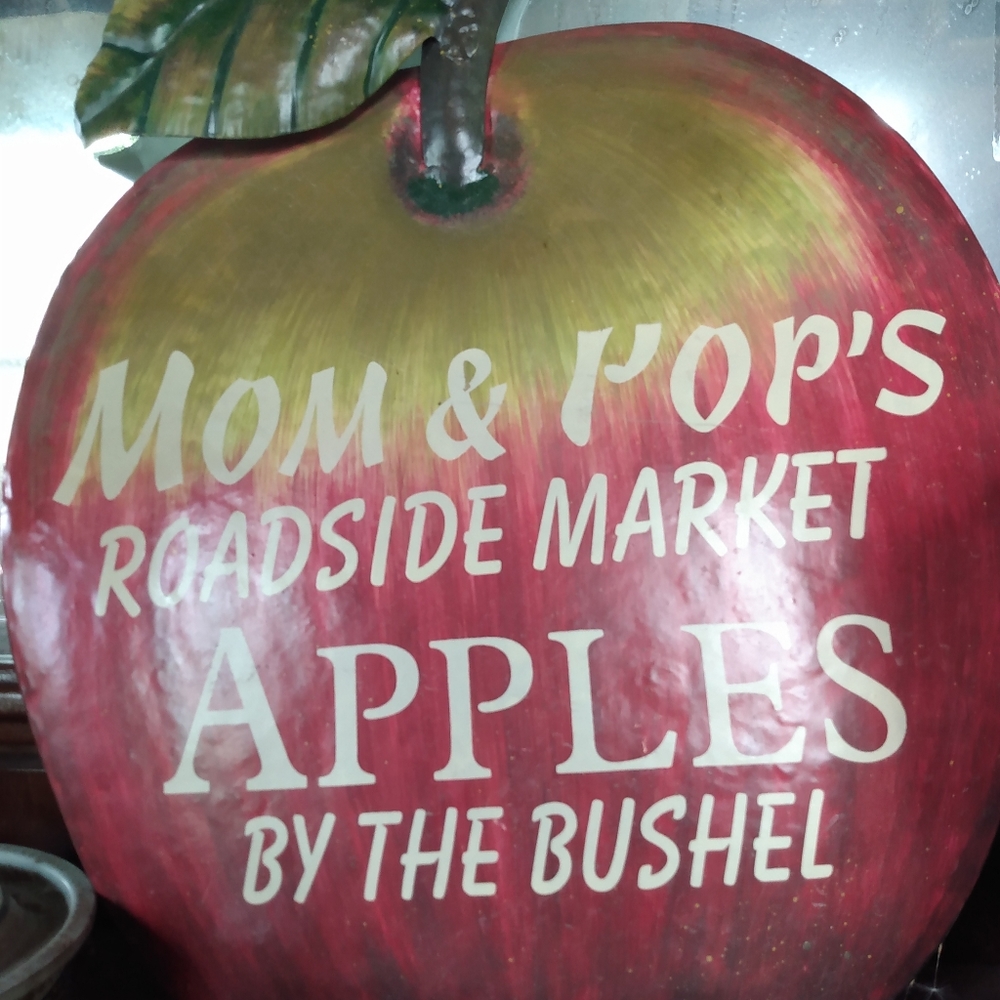 Tin Apple Sign